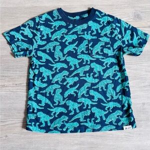 GAP Navy Tee with Teal Dinosaur Print